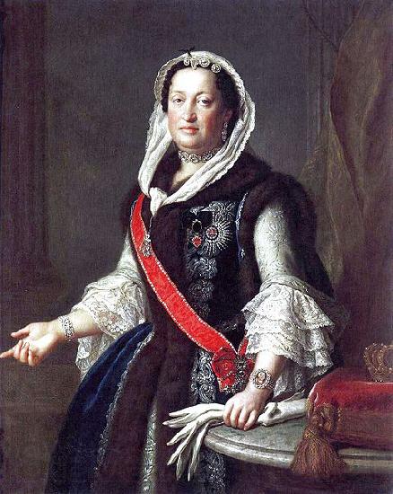 Pietro Antonio Rotari Queen Maria Josepha in Polish costume. Spain oil painting art